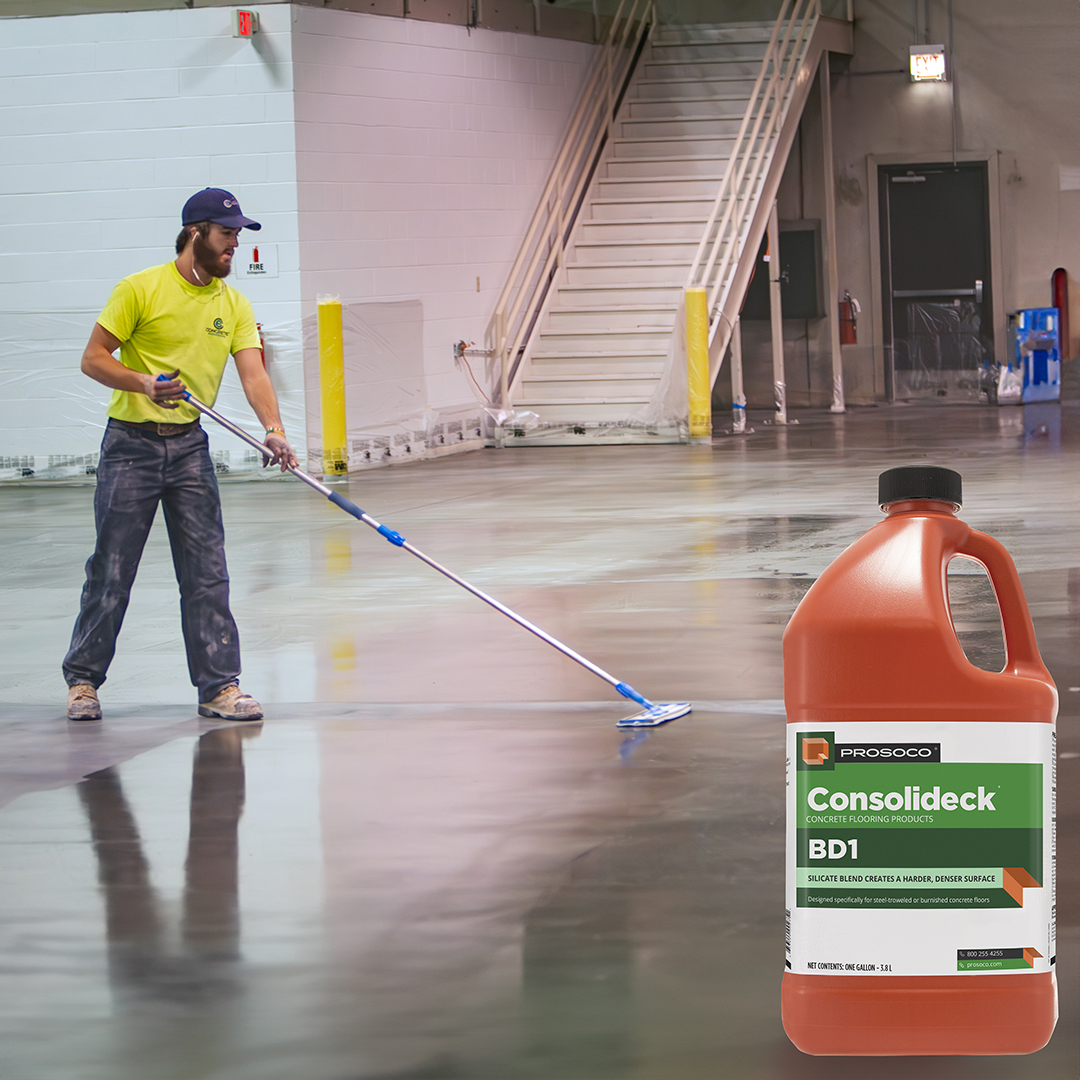 PROSOCO's tweet image. Our products have always been purpose-built, and our newest product is no exception. To meet the growing prevalence of Type 1L cement, PROSOCO has formulated Consolideck BD1 specifically to densify and dustproof concrete made with type 1L cement. hubs.ly/Q02YPpfm0