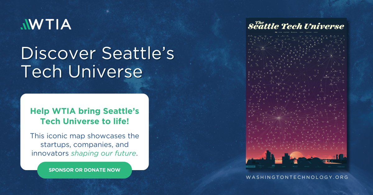 Be part of Washington's thriving tech ecosystem! The 2025 Tech Universe Map will showcase the dynamic network of companies driving innovation in our state. Learn more here: hubs.ly/Q02_tdng0 

#TechUniverseMap #TechinWA