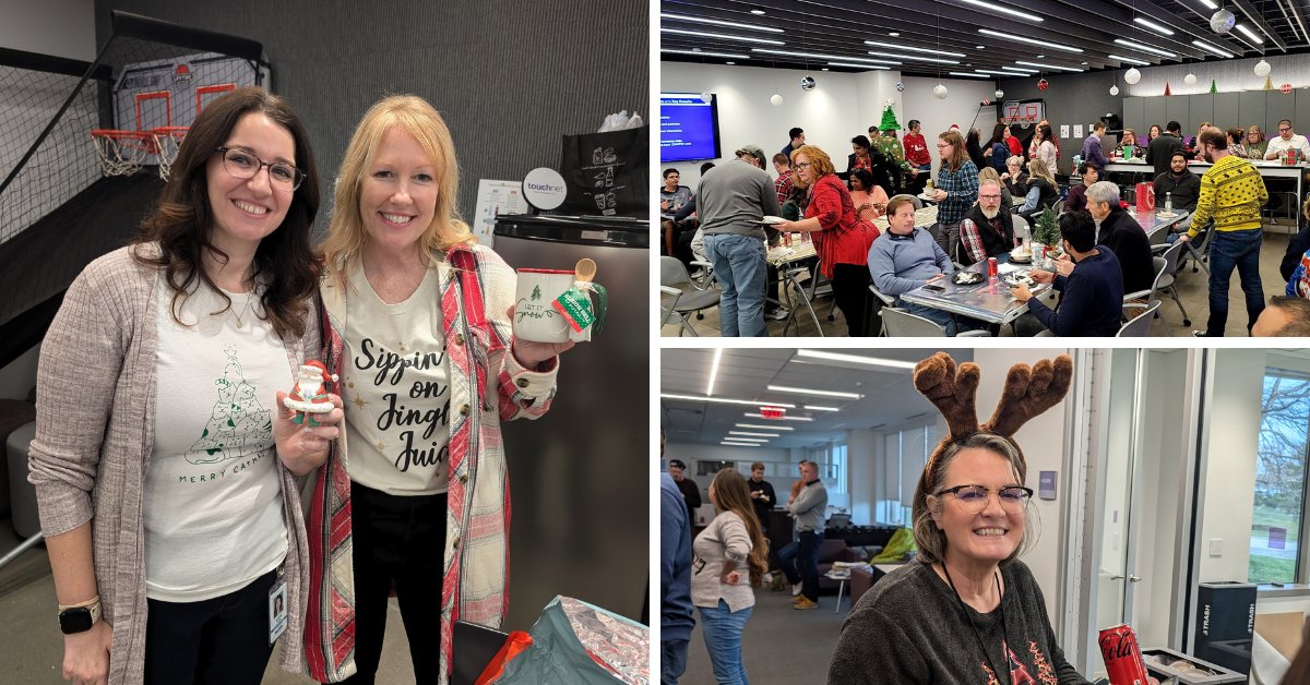 TouchNet's tweet image. 🎶 It&apos;s the most wonderful time of the year! 🎶

We&apos;re grateful for the opportunity to come together to celebrate the holidays. We have the best team.

#TeamTouchNet