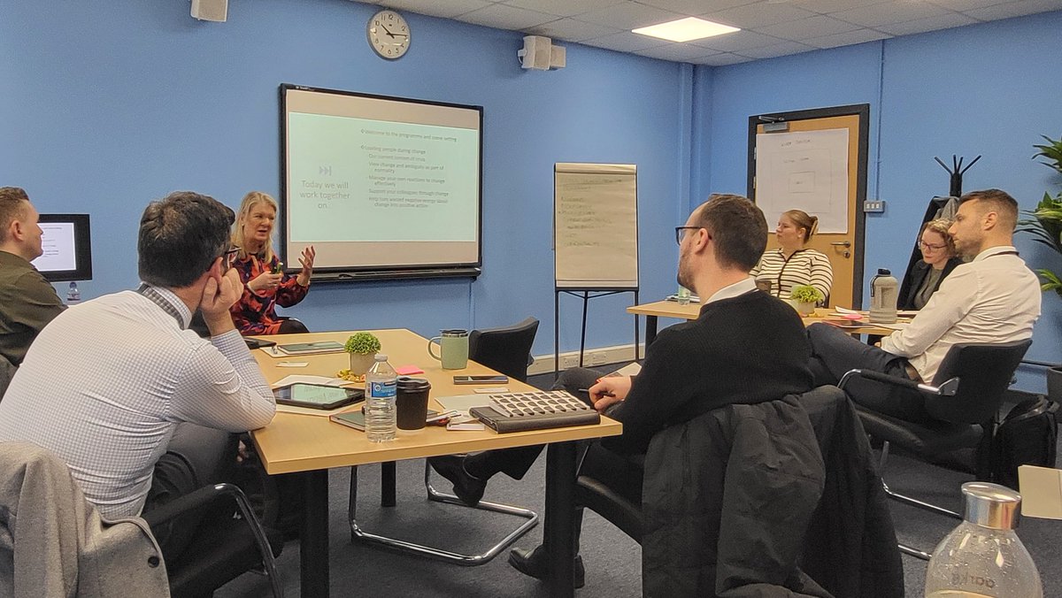 MissLBaird's tweet photo. A great start to our 2024-25 DHT Leadership Programme this week. Thank you to our participants for their contributions around leading change,  completing PESTLE analysis, and considering the role of effective communication #MarkTheEndings https://t.co/rxA7v8sI0W