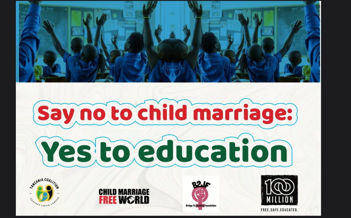 Say no to child marriage
Yes to education