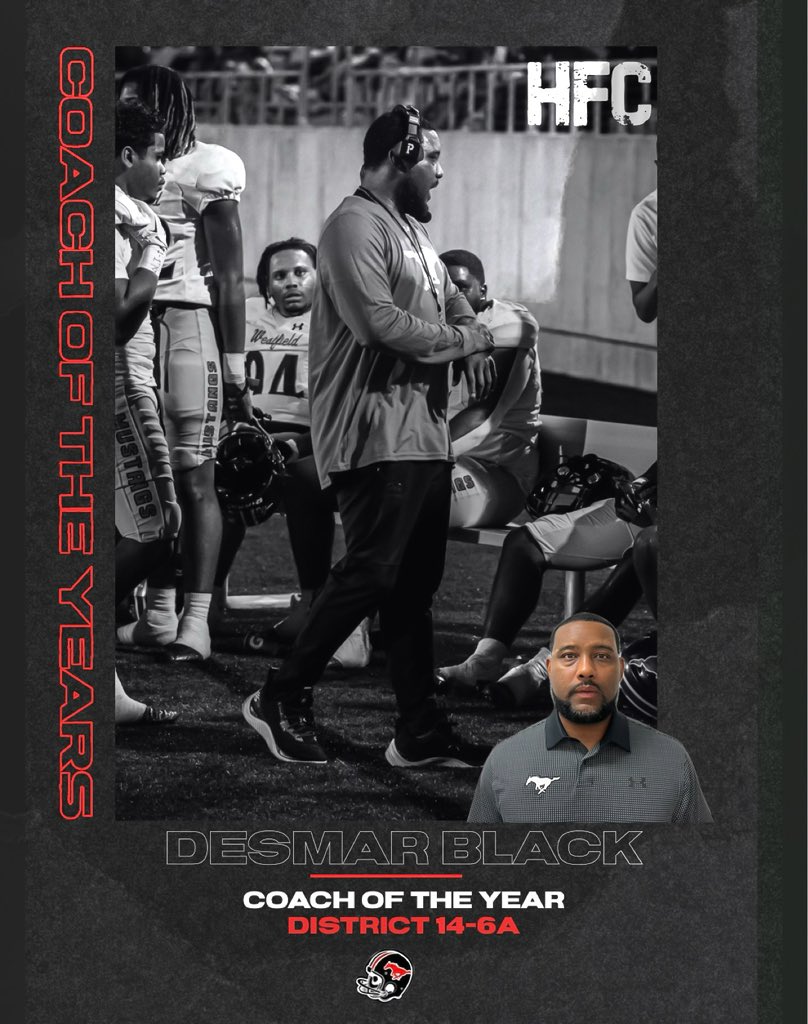 Westfield Mustang Football (@fb_westfield) on Twitter photo 14-6A Coach of the Year
🚨 <a href="/DezBlackCoach/">Dez Black</a> 🚨
#TheOnlyWayIsThrough
<a href="/whsmustangs/">Westfield Mustangs</a> <a href="/SpringISD/">Spring ISD</a> <a href="/DezBlackCoach/">Dez Black</a> <a href="/DerrellOliver/">Coach Derrell Oliver</a> @gowestfieldfb <a href="/UAFootball/">Under Armour FTBL</a> <a href="/MarcG14Line/">Marcus Gutierrez</a> <a href="/ihss_houston/">Houston Inside High School Sports</a> <a href="/joeagleason/">Joe Gleason</a> <a href="/HoustonChronHS/">Houston Chronicle High School Sports</a> <a href="/vypehouston/">VYPE Houston</a> <a href="/dctf/">Dave Campbell's — TexasFootball.com</a>
📸<a href="/riphtxphotos/">Ripken</a> <a href="/Shxtbyjayy/">Joseph jones</a> 14-6A Coach of the Year
🚨 <a href="/DezBlackCoach/">Dez Black</a> 🚨
#TheOnlyWayIsThrough
<a href="/whsmustangs/">Westfield Mustangs</a> <a href="/SpringISD/">Spring ISD</a> <a href="/DezBlackCoach/">Dez Black</a> <a href="/DerrellOliver/">Coach Derrell Oliver</a> @gowestfieldfb <a href="/UAFootball/">Under Armour FTBL</a> <a href="/MarcG14Line/">Marcus Gutierrez</a> <a href="/ihss_houston/">Houston Inside High School Sports</a> <a href="/joeagleason/">Joe Gleason</a> <a href="/HoustonChronHS/">Houston Chronicle High School Sports</a> <a href="/vypehouston/">VYPE Houston</a> <a href="/dctf/">Dave Campbell's — TexasFootball.com</a>
📸<a href="/riphtxphotos/">Ripken</a> <a href="/Shxtbyjayy/">Joseph jones</a>