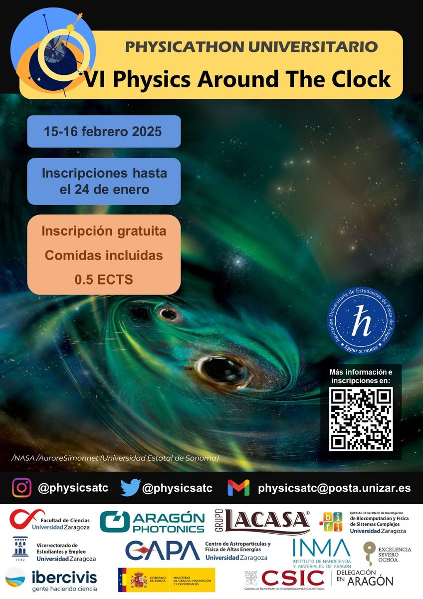 physicsatc's tweet photo. Hola de nuevo physicatoneras/os!!!
Volvemos con la mejor de las noticias: llega la sexta edición del Physicathon! :D
#Physicathon #PATC2025 https://t.co/TgFTS80hwr