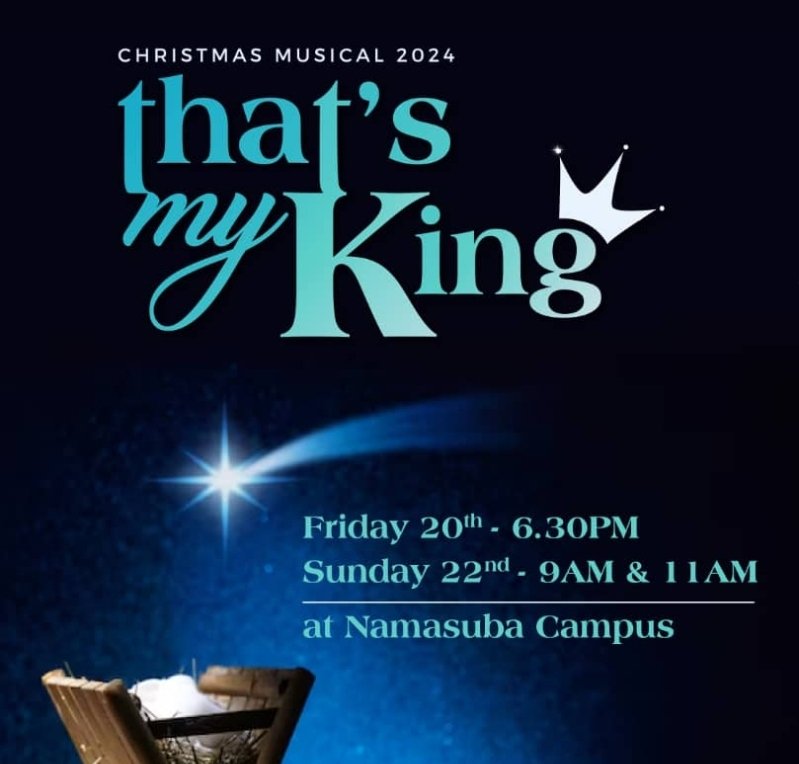 kaydavismusic's tweet image. Thanks be to the King 🤴💙

Dear family, full details on the poster, courtesy of @LifeChurchUg NC. It's absolutely free. Kindly plan to attend and keep time. Thank you.

#ChristmasMusical2024 #ThatsMyKing #LifeChurchUganda #LoveGod #ShareHisLove #ChristmasFiesta2024