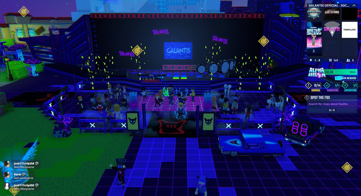 Rocking out at the <a href="/wearegalantis/">Galantis</a> Stage in <a href="/TheSandboxGame/">The Sandbox</a>. The virtual crowd is going wild! 🎉🔊 register-landings.sandbox.game/alphaseason4-s… #TheSandbox #AlphaSeason4 #AS4SocialChallenge