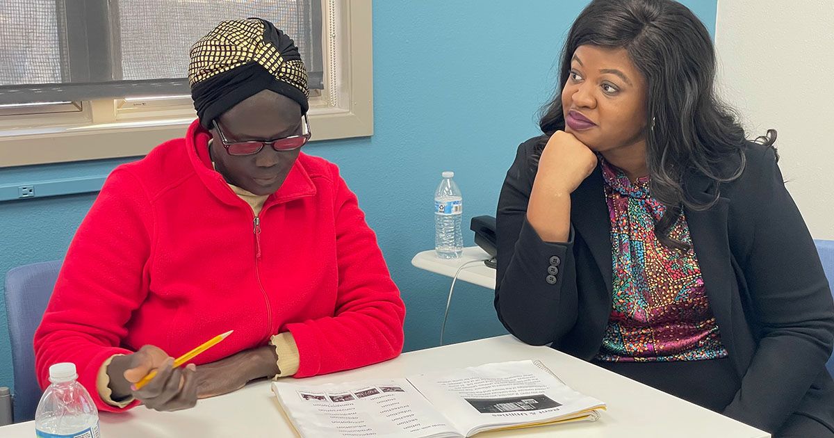OakridgeServes's tweet photo. Deidre's Workday Wednesday with our Family and Workforce Programs -- always a lot of important energy assisting clients here! Last month, over 30 people placed in quality jobs, and 229 individuals served by our numerous adult programs! #OakridgeStrong #ChangingLives https://t.co/YE3st6WN7G