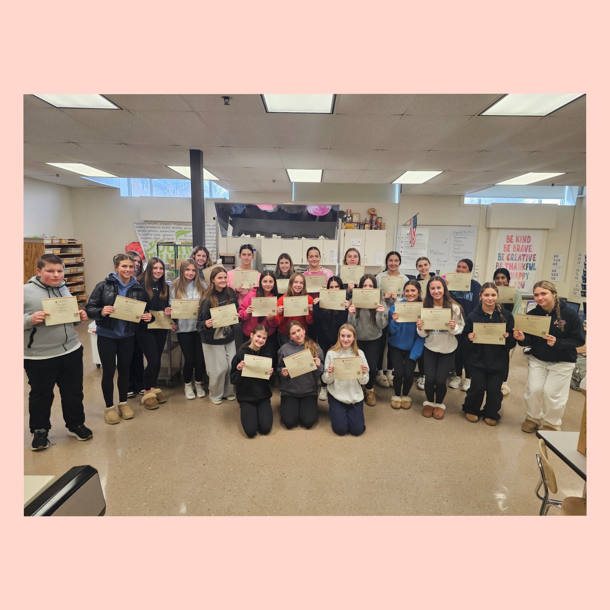 FACS Survey received their Babysitting Basics completion certificates! #AmericanRedCross #WeAreLemont