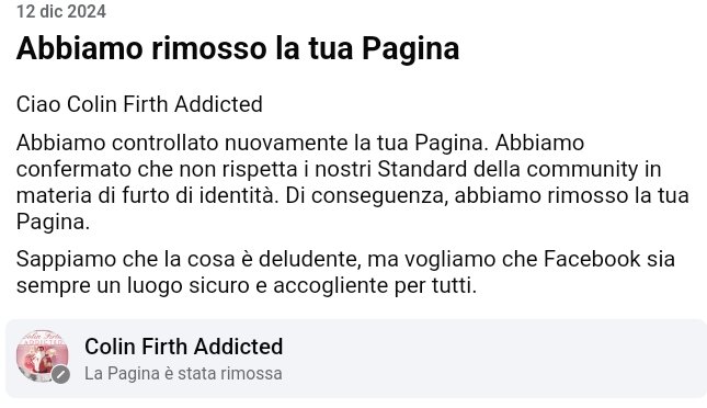 CFAddicted's tweet image. ⚠️MESSAGGIO AGLI UTENTI⚠️

Poco fa abbiamo ricevuto una notifica fa Facebook che ci comunicava la SOSPENSIONE della nostra pagina su FB. Quindi se non riuscite più a trovare la nostra pagina è per questo motivo. 
👇🏻