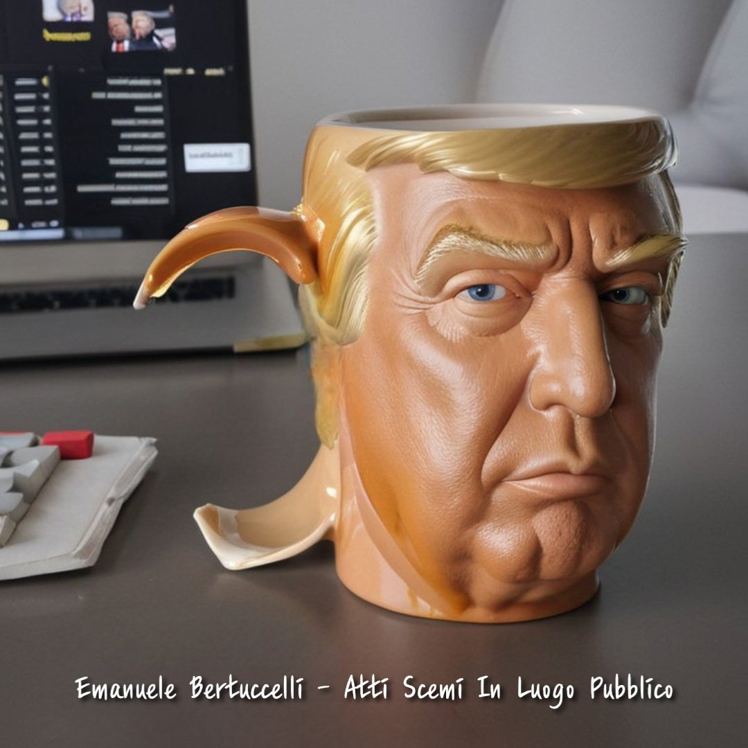 Trump mug.
<a href="/realDonaldTrump/">Donald J. Trump</a>
#Trump #mug #tazza #tazzepersonalizzate  #realDonaldTrump #DonaldTrump #DonaldTrumpJr #fun #funny #funart #funnyart #funnypic #funnypics #funnyimages #funnypictures #EmanueleBertuccelli #bertuccelliemanuele #lovedesign  #AttiScemiInLuogoPubblico