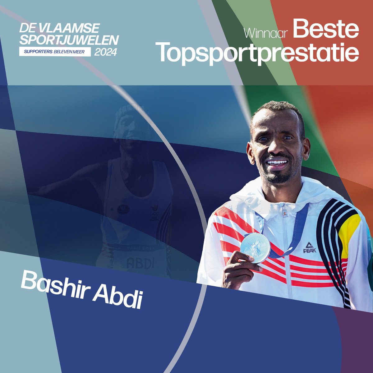 Sport Vlaanderen (@sportvlaanderen) on Twitter photo 🏅 Het Vlaams Sportjuweel voor Beste Topsportprestatie, gaat naar...
💥 <a href="/BashirAbdi7/">Bashir Abdi</a> 💥
Een stressfractuur, een gebrek aan wedstrijdritme en een gemiste bus konden hem niet deren.
Bashir zorgde voor geschiedenis én het zilver in Parijs.
#vlaamsesportjuwelen 🏅 Het Vlaams Sportjuweel voor Beste Topsportprestatie, gaat naar...
💥 <a href="/BashirAbdi7/">Bashir Abdi</a> 💥
Een stressfractuur, een gebrek aan wedstrijdritme en een gemiste bus konden hem niet deren.
Bashir zorgde voor geschiedenis én het zilver in Parijs.
#vlaamsesportjuwelen