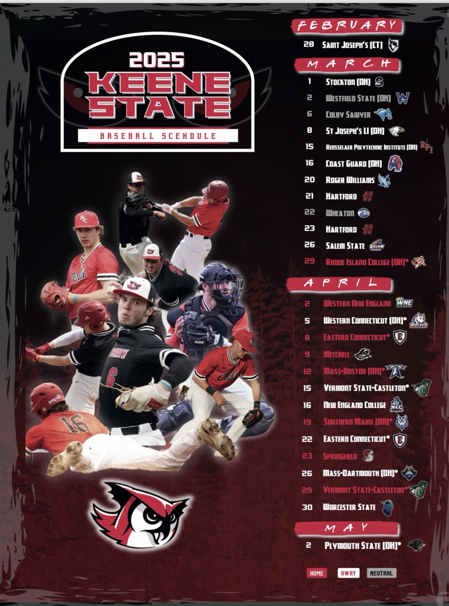 2025 Schedule release.  18 of our 24 opponents appeared in their conference tournaments last year.  6 programs finished the 2024 season regionally ranked and 4 made the NCAA tournament.  Here we come 2025!  ExpectMore