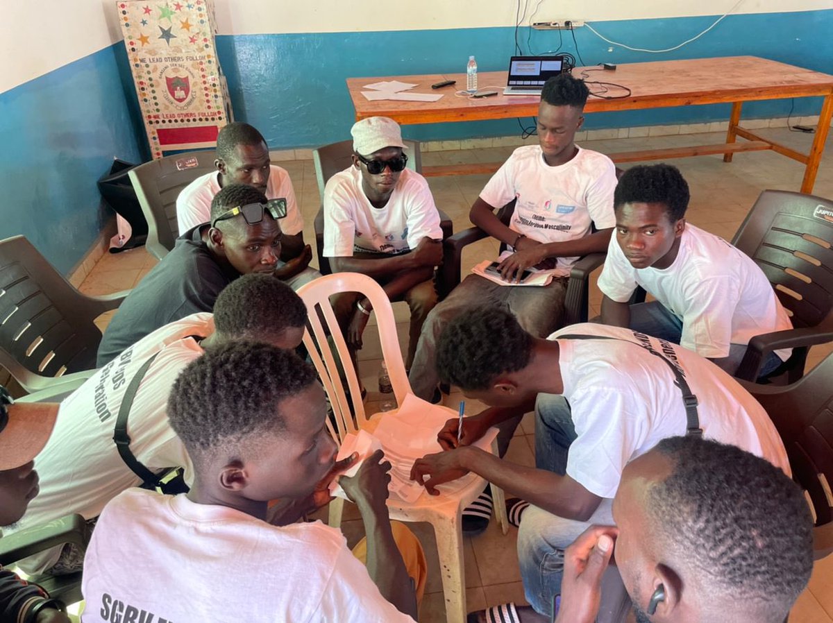panafyl's tweet photo. @NgbvTheGambia @NgbvGambia @UNICEFGambia @PanafylO In preparation for their step down training and sensitization, Participants were divided into groups to draft their activity plans for their step down training and community engagement.
#EndSGBVNow https://t.co/lgSYvwnMdL