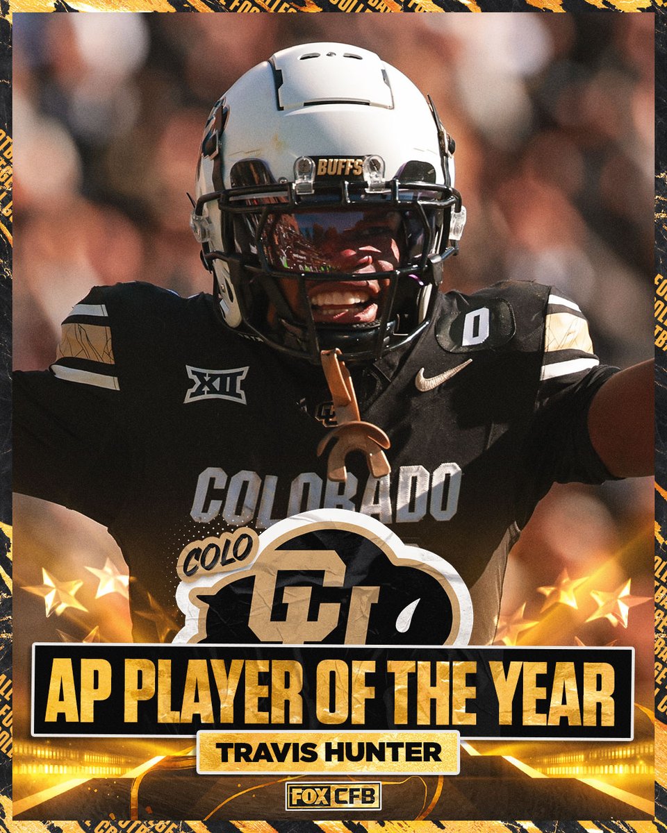 Travis Hunter has been named AP College Football Player of the Year 🏆🔥