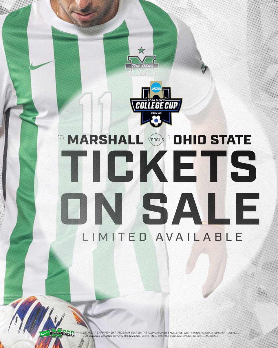 🚨Ticket Alert🚨

Get your tickets to tomorrow night’s NCAA College Cup Semifinal match against Ohio State! Limited tickets are available‼️

🎟️🔗: bit.ly/MSOCTicketsNCAA