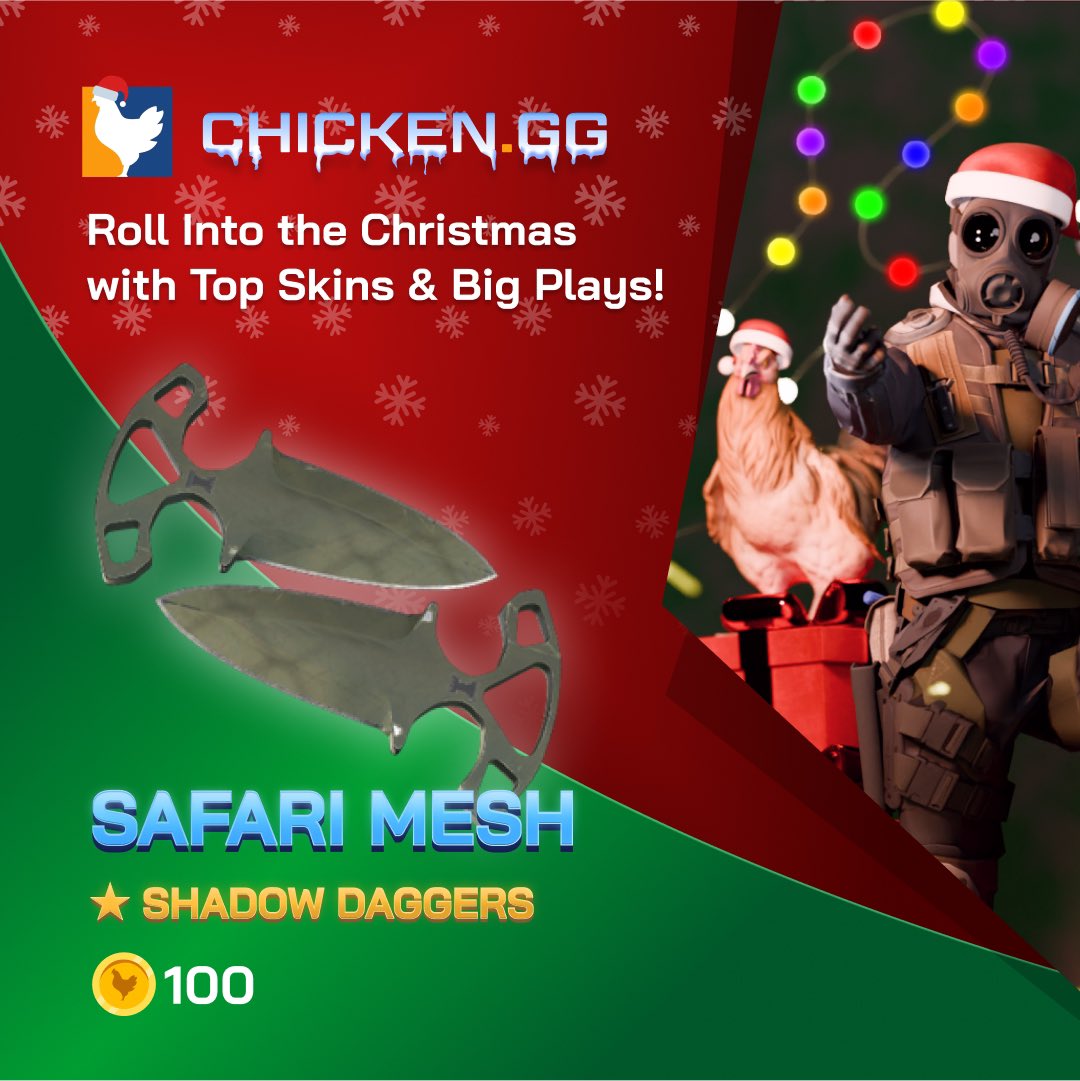 🎄 Massive  500K  Chicken.GG Xmas Event 🎄

❄️ Snowball Store
📆 Daily Advent Calendar 
🏆 20K Weekly Raffle
🚀 100K Holiday Race  AND MUCH MORE!!

🎁 100 Token giveaway sponored by Chicken!

How to Enter:
✅  Follow me &amp; <a href="/Chickendotgg/">Chicken.GG</a>
✅  Like + Retweet this post
✅