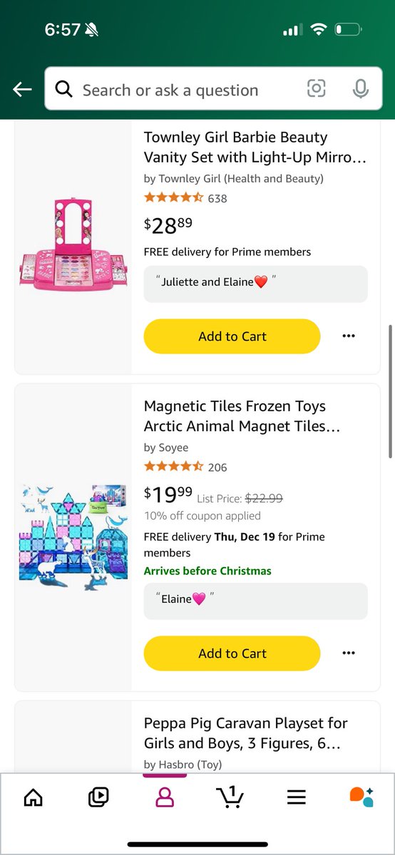 MsGraciePerez's tweet photo. My sweet girls are so excited for Christmas😍🩷Would any sweet donors help me clear the last items on their list❤️A RT will also help very much🥰
#Christmas2024 
@BonHanson79 @CampaignAl @SenateTim @DaaChazz @JamesMi02334886 @kobagolf @jhoughton7677 
https://t.co/rgvLnco8v5 https://t.co/bDUu8WZFGs