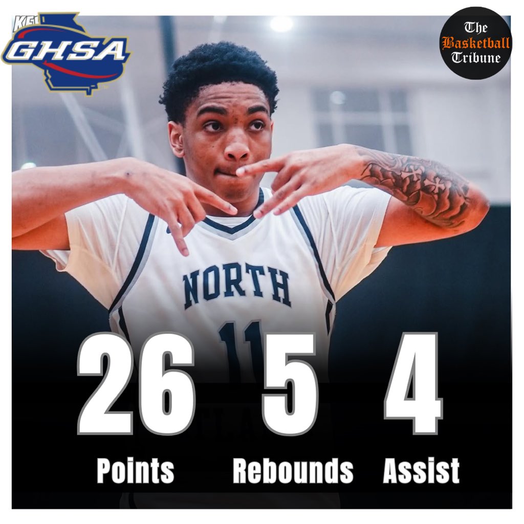 2025 Mason Sampson 6’0” Point Guard (North Atlanta) Sampson was clutch in double OT with 26 points 5 rebounds and 4 assist. North Atlanta defeated Alpharetta.