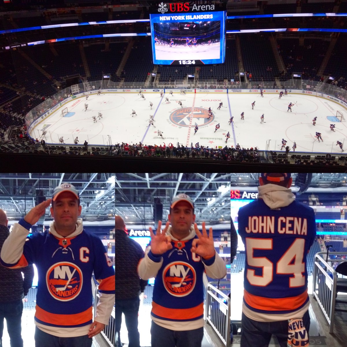 JohnCenaJersey's tweet image. Islanders vs Blackhawks, Thursday Night Hockey, Let's Go Islanders!

#webleedorangeandblue🔶🔷 #isleshockey #ubsarena #nyi #islesnation #nyislandershockey #salute #nevergiveup #hustleloyaltyrespect #letsgoislanders #nhl #johncenajersey #johncenaislandersjersey #isles
