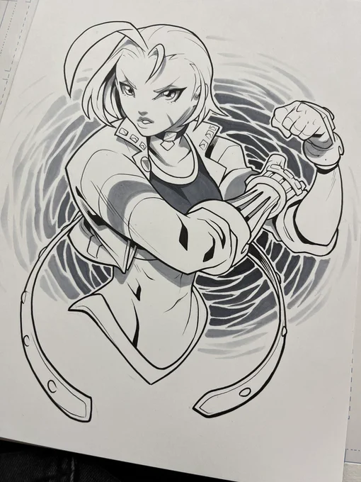 Here are some black and white commissions I did during Japan Comic Art Expo 2024. Had an absolute blast hanging with the @udonent crew in Tokyo. #japancomicartexpo #edwinhuang #streetfighter #cammy #ibuki 