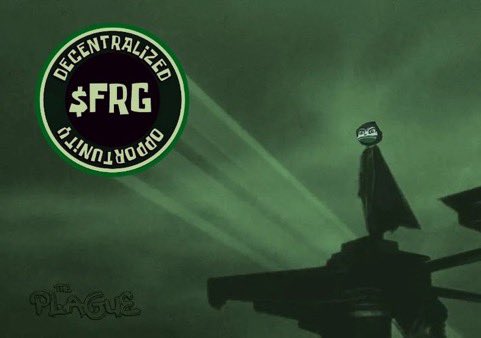 Just saw the $FRG signal in the sky from <a href="/Pons_ETH/">Pons Asinorum</a> 

Bullish af on <a href="/ThePlagueNFT/">The Plague Of Frogs 🐸</a>