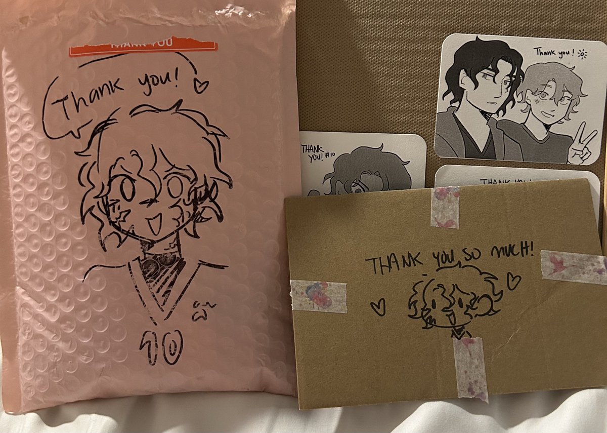 finnickoslayer's tweet photo. tyvm for feeding the addiction !!!! @eepywood (the thank you cards and envelope are the cutest thing in the world <33 ) https://t.co/OSvoMvxwSi
