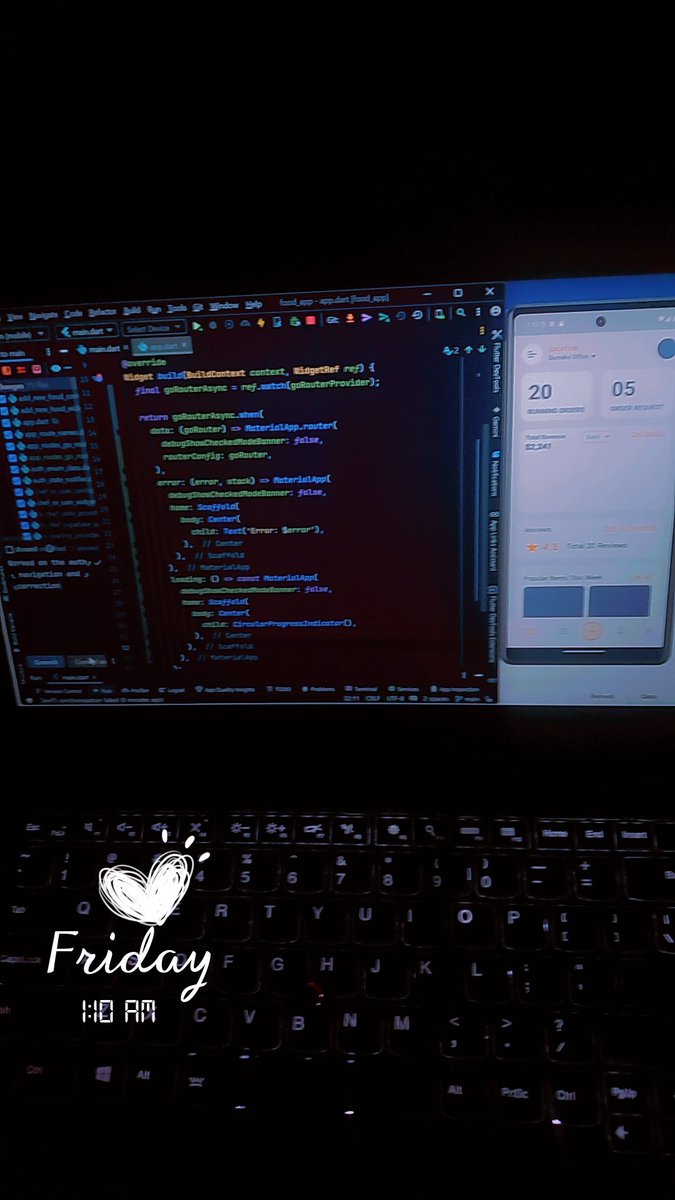 __Bamidele's tweet image. My food ordering app gradually coming together currently working on the chef Part
#FlutterDev
#mobiledev #progrmming