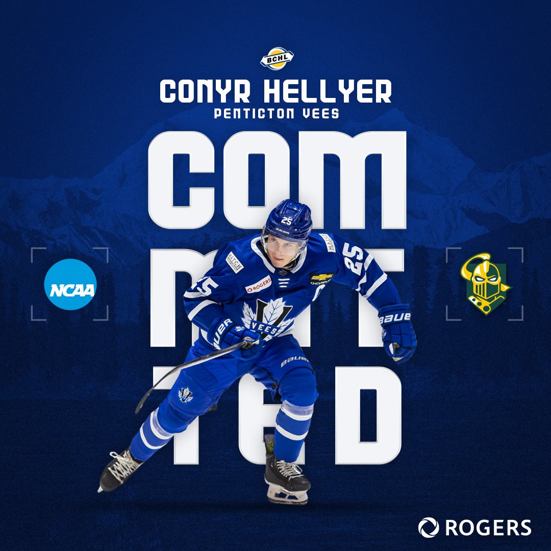Congrats to Penticton Vees F Conyr Hellyer on his commitment to Clarkson University!

#ModernHockey | <a href="/Rogers/">Rogers</a> 

📸 <a href="/garrettjames22/">Garrett James</a>