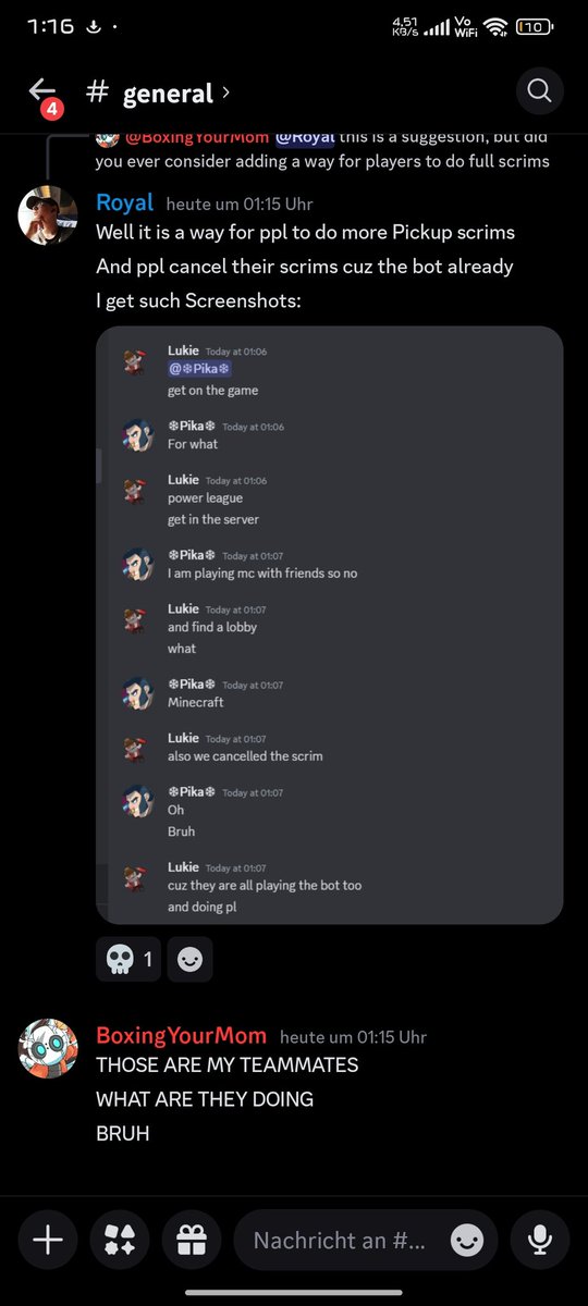 Made the bot available for NA now. People are starting to cancel scrims because of the bot

What have we done holy shit😭😭😭💀