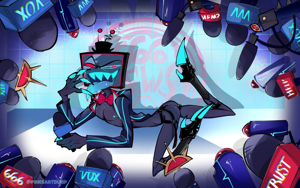 pinksartdump's tweet photo. Here have this WIP since I don't feel like finishing it anytime soon...#voxhazbinhotel https://t.co/sdGQeCtqbK