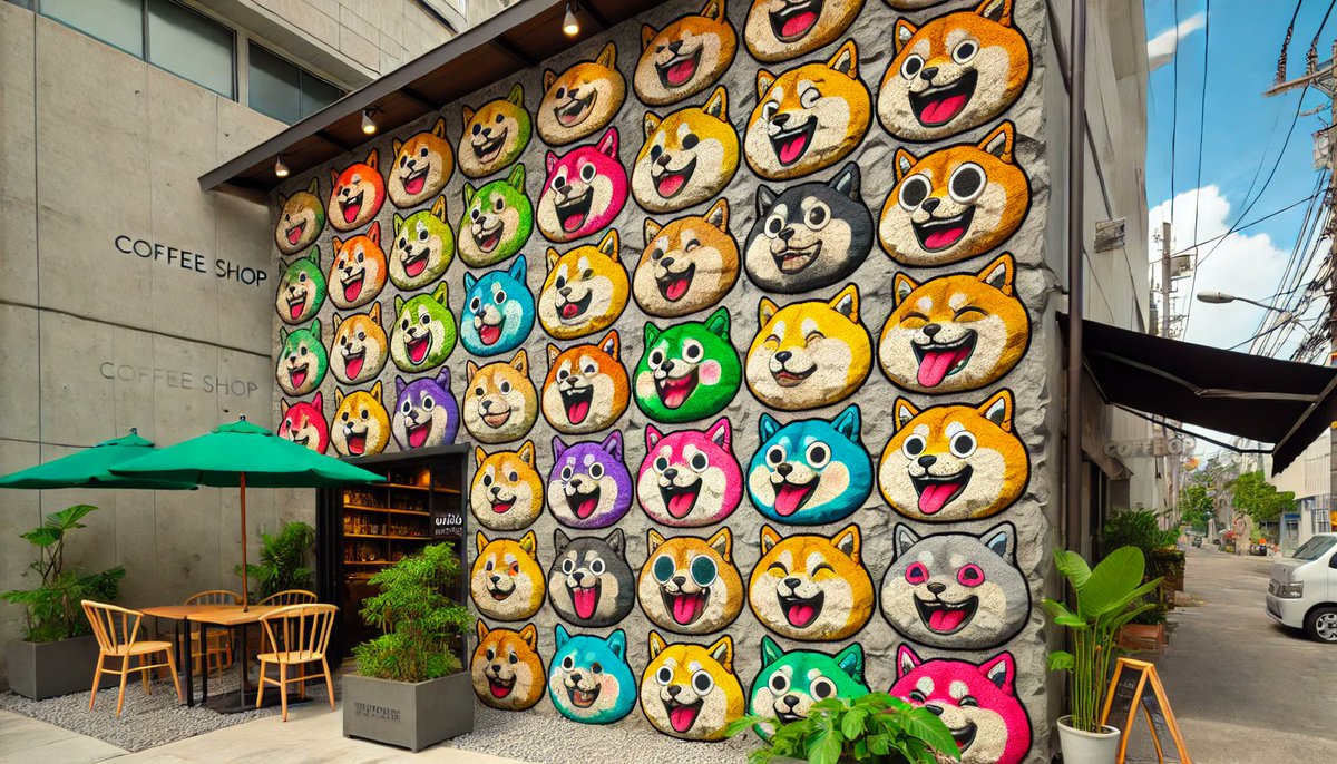 okwemomo's tweet photo. "Turning dreams into reality" ✨ The feeling of walking into a coffee shop artistically decorated with kabosu's cheerful images, the feeling is like a "dream comes true"❤️ @DogeAfrica_ @ownthedoge
@Smoke_theArtist @boopsterzz
#DogeArt #ArtChallenge #doge #CryptoArt #web3Nigeria https://t.co/RpLDWInv1S