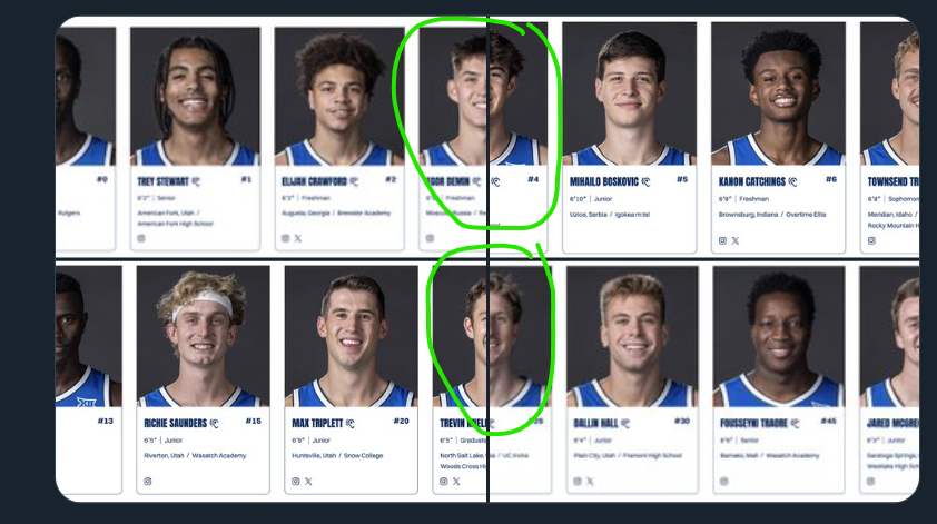 JoshJoe1026's tweet photo. @CriddleBenjamin It's hard for me to decide between these two right here...Egor Kozlowski or Trevin Baker. 🤣 https://t.co/CouQ0YKFoy