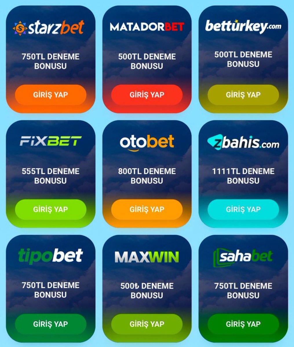 trdenemebonusu's tweet photo. Deneme bonusu veren siteler #denemebonusu
Güvenilir ve lisanslı anında çekim garantisi veren siteler: https://t.co/J8CgL3TjxN

Telegramdan direk freespin kodları almaya hazır mısın
https://t.co/2pyEYi2U64

#casino #bahis #iddaa https://t.co/oZ3jbxmbDy