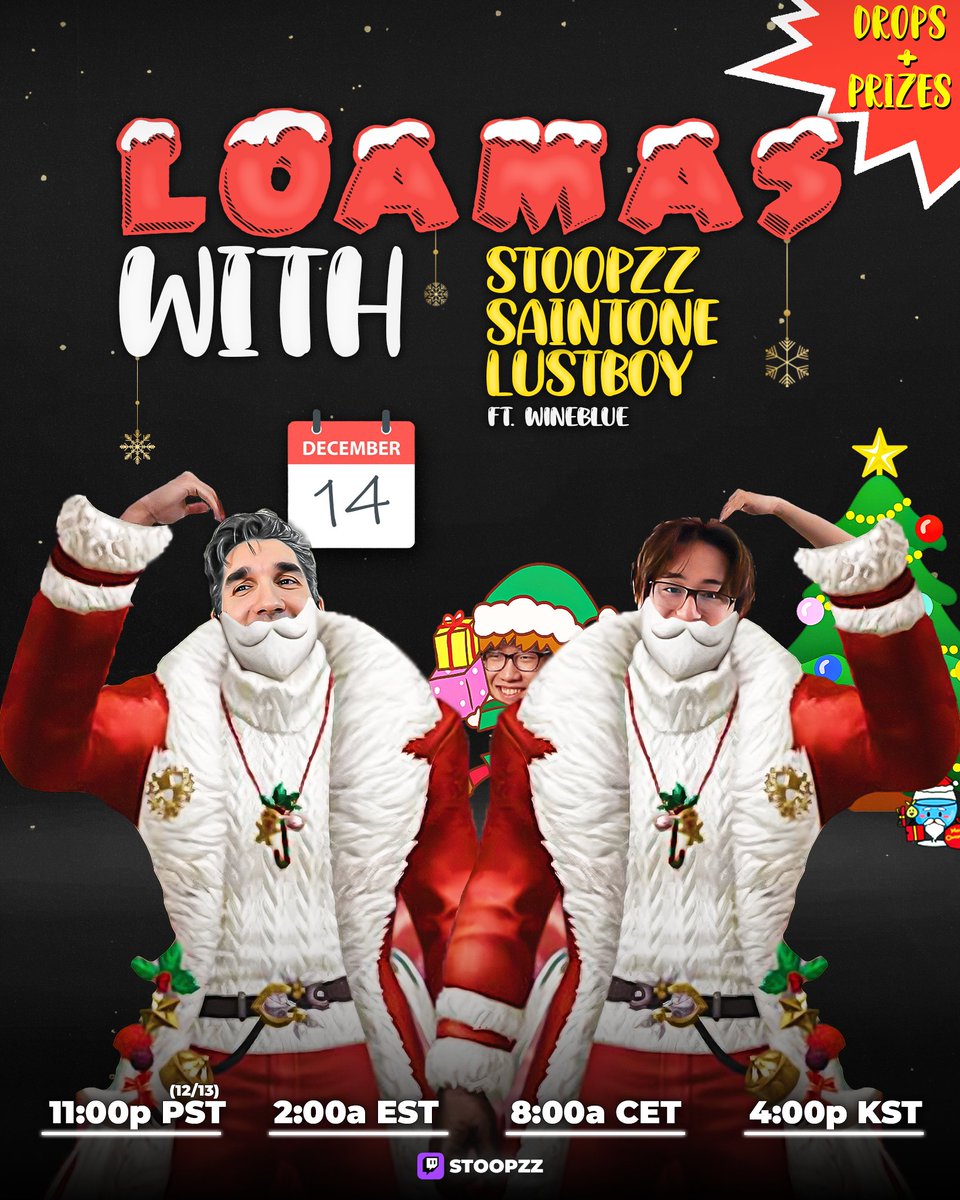 Tomorrow is the annual <a href="/playlostark/">Lost Ark</a> WINTER 2024 LOA ON Watch Party. I will be hosting it alongside my roommates <a href="/saintoneLIVE/">Saintone</a> &amp; <a href="/LustLoL/">Lustboy</a> 

We will also be joined by Wineblue for Translation!

There will be unique Drops &amp; Prizes that you guys can earn! As well as the long-awaited