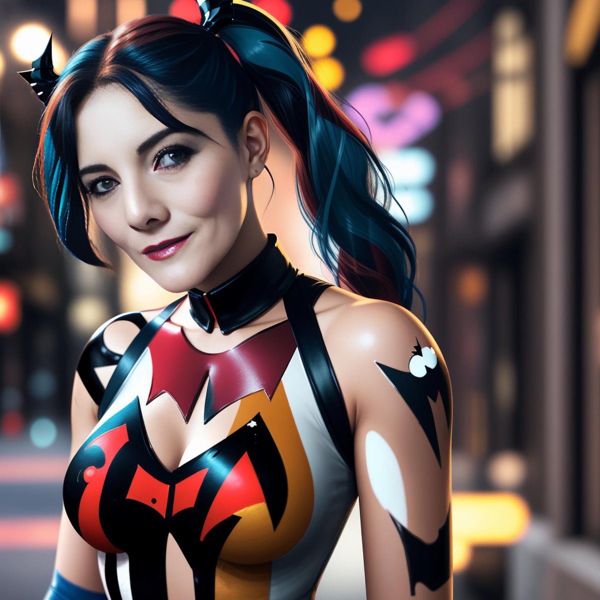 Súper Natural mi foto, se nota ? Jajaja 😜💋 
#FOTOS #AI #JuevesDeSeducción #FelizJuevesParaTodos #harleyquinncosplay #JuevesDeTentación #Flaquita #Kiss #InteligenciaArtificial #ViernesChiquito #FelizDia