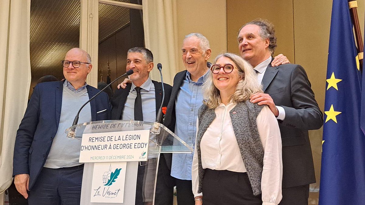 CMollyMitton's tweet photo. Légion d’Honneur remise à notre ami et membre dirigeant de l’USV basket @georgeeddy2 hier par Jean-Pierre Siutat, président de @ffbasketball 
Une reconnaissance ô combien méritée qui vient couronner une vie consacrée avec passion et dévouement au service du basket
 @canalplus https://t.co/vUKJfiuNGI
