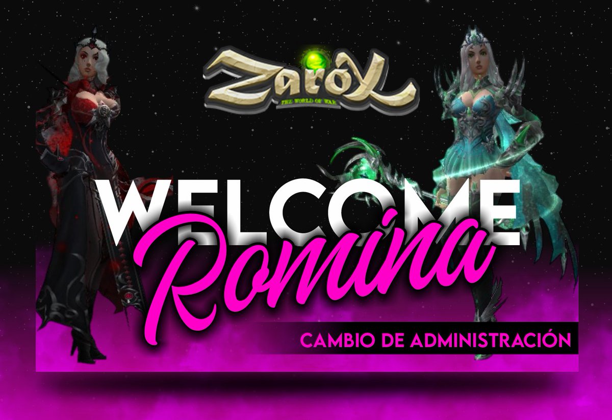 Bienvenida a nuestra nueva Administradora afirmando el compromiso y apoyo que tienen cada uno de los integrantes del staff a esta bonita causa como lo es poner a Zarox en lo más alto que es donde merece estar, pero para lograrlo esperamos contar con su apoyo.💓 Zarox.