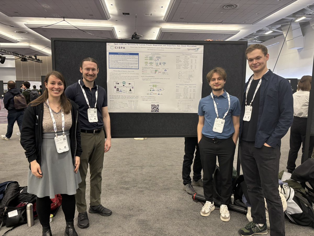 We’re getting started in the East Hall #2204 talking about Open vs Closed #LLMs and their adaptations with #privacy. 

#NeurIPS2024 #private #tuning 🔒