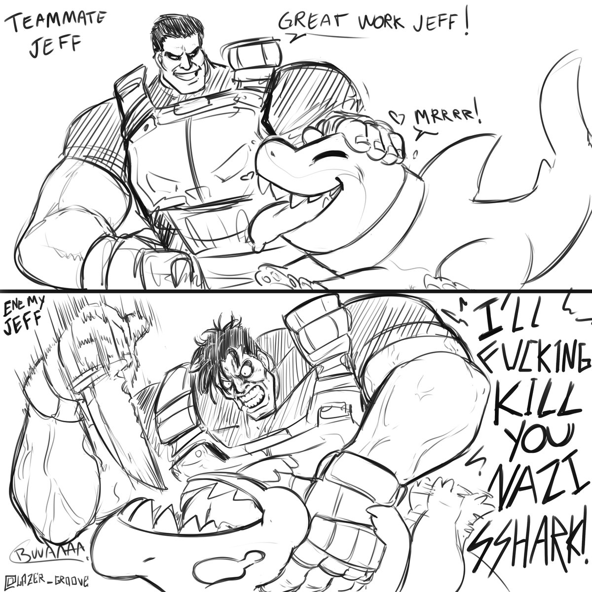 lazer_groove's tweet photo. The Punisher is right, it's really black and white.
Jeff on my team: love the little guy
Jeff on enemy team: great wizard and head of the SS https://t.co/vsw6Q6G1pB