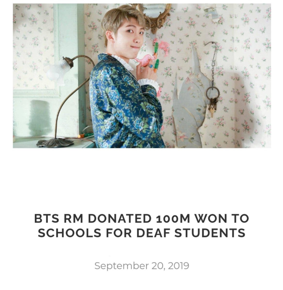 cestlavie9090's tweet photo. "My dream began when BTS RM donated to my school, Seoul Samsung School  (specializes in education for hard-of-hearing students). That support helped fund our music program &amp; it introduced me to kpop. Seeing the impact he made inspired me to pursue music myself."
Big Ocean Jiseok https://t.co/idRM2IOF2o