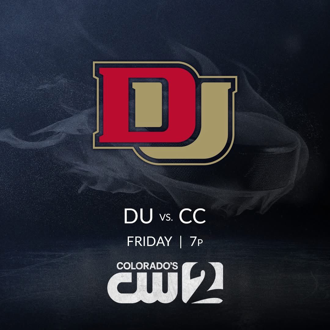 Tomorrow. Only on <a href="/channel2kwgn/">Channel 2 KWGN</a> ! Let’s go <a href="/DU_Hockey/">Denver Hockey</a> 👍👍💯💯