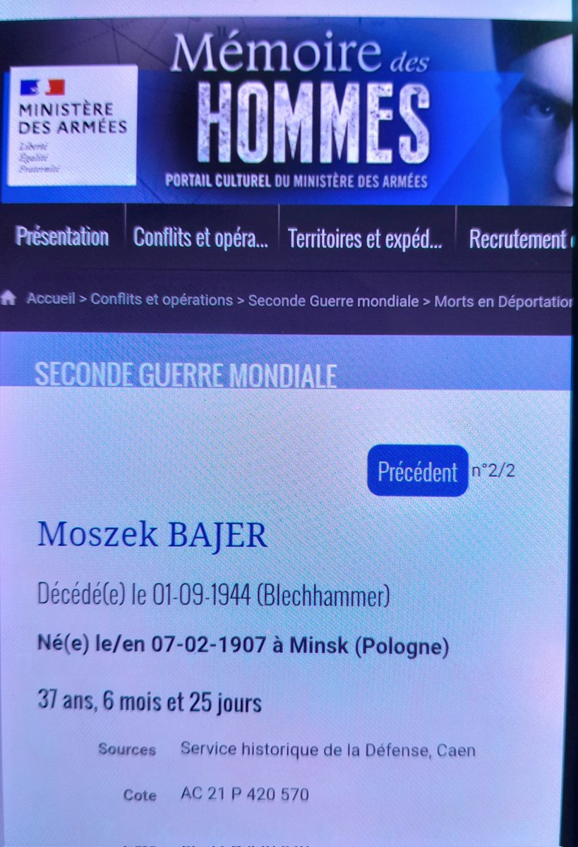 tennysonsarah1's tweet photo. @joecocker15 @AuschwitzMuseum @MaassenElisab @Margaretstanef1 4/
as a volunteer,as did his brothers in Sep1939. He was liberated in 1945 &remarried Rose HALPERN (1910-1984), Holocaust widow of Moszek BAJER📸 (1907-1944), deported #Auschwitz 20/5/1944, perished #Blechhammer 1/9/1944.
Abel's dad lived all his life where Abel lived 3½ years. https://t.co/BMC94358FO