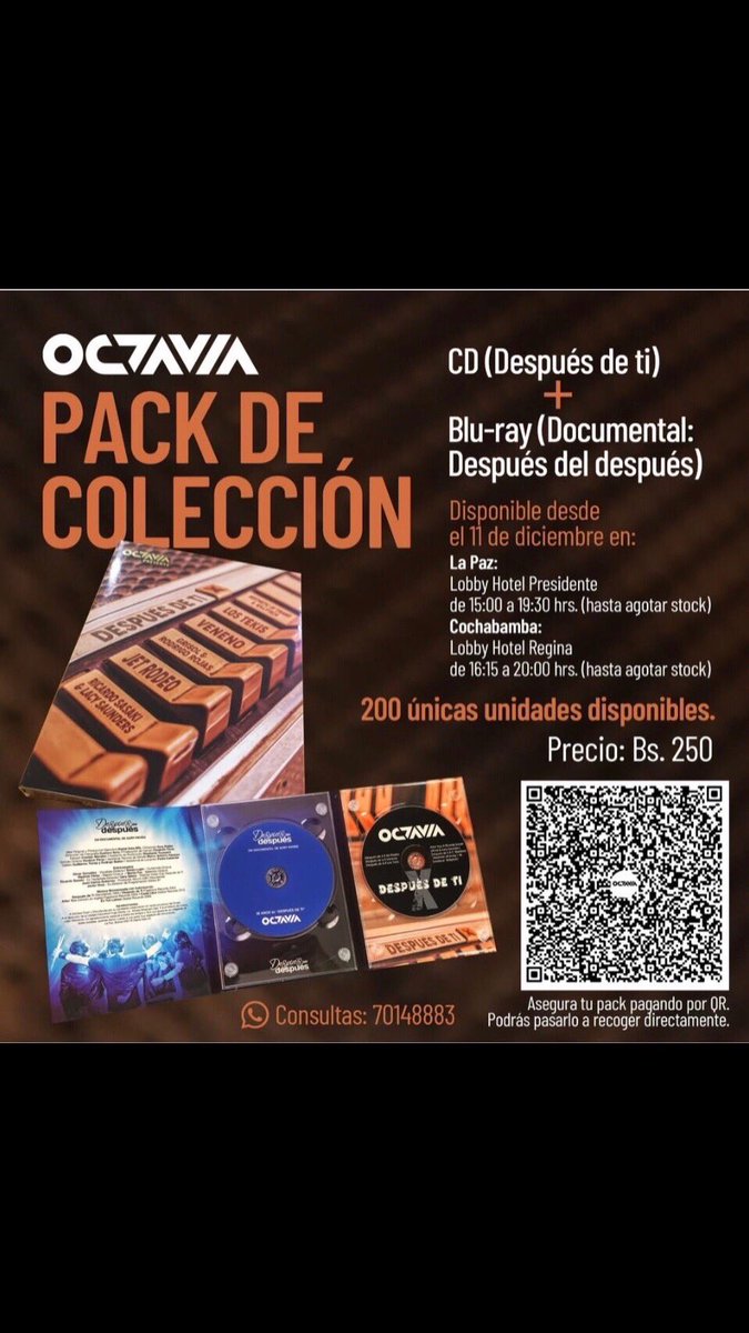 vlachlpbo's tweet photo. No te pierdas esta oportunidad. Son pocas unidades. #ElDeber #rockbol #musicaboliviana #lostiempos https://t.co/LWsF1OHMeP