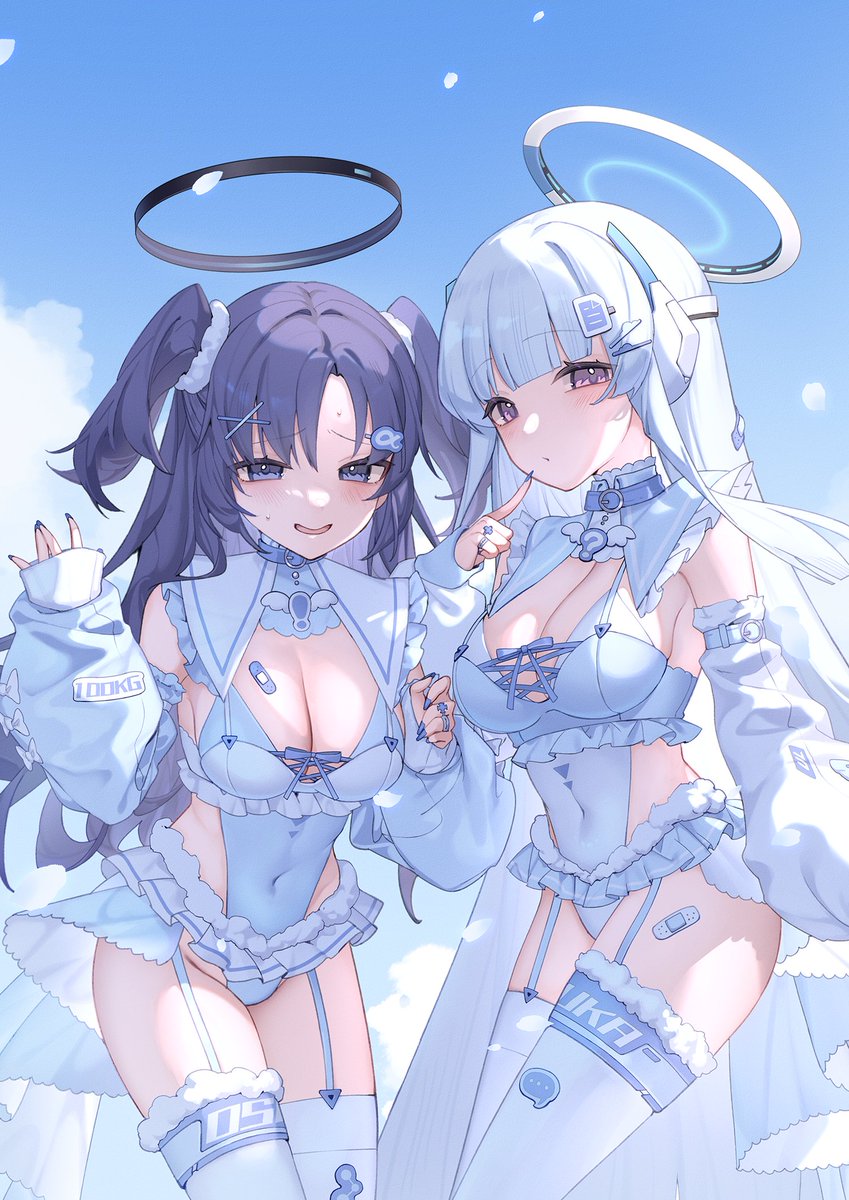 TsukinaArt's tweet photo. ユウカ x ノア🍼

#ブルーアーカイブ
 #ブルアカ https://t.co/hlnc1IEJWt