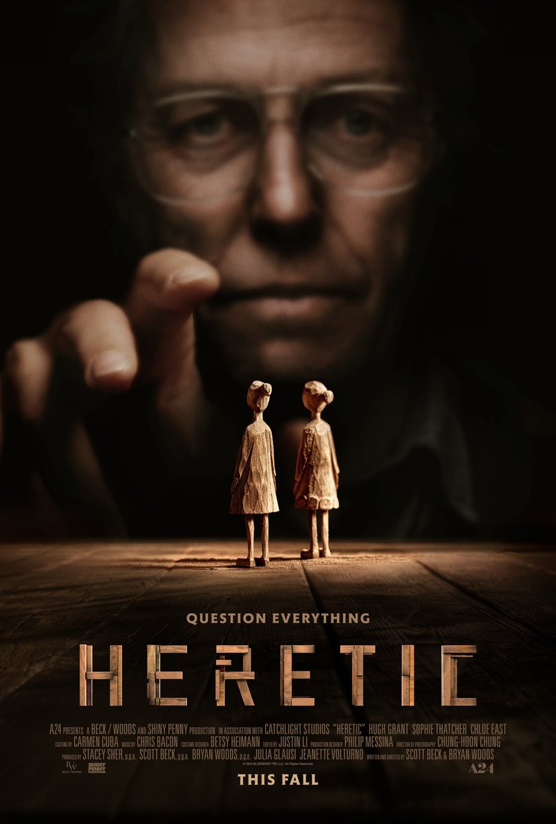 gnanmas's tweet photo. Just watched "Heretic" (2024)
#heretic #movies https://t.co/fS2xGXFwVA