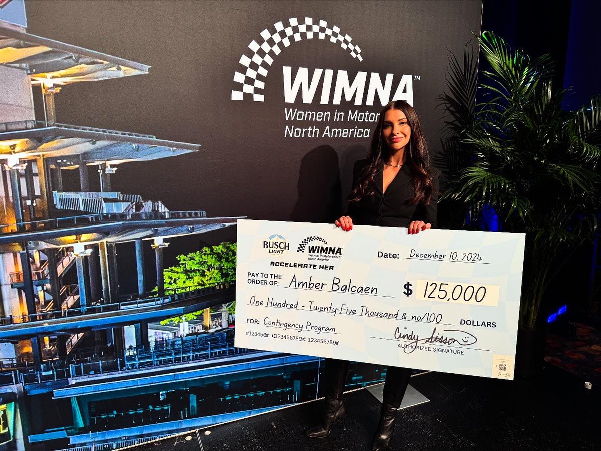 amberbalcaen10's tweet photo. Winner of the 2024 #AccelerateHer contingency program points championship! Thank you #WINMA ! https://t.co/qeoqVkrQi0