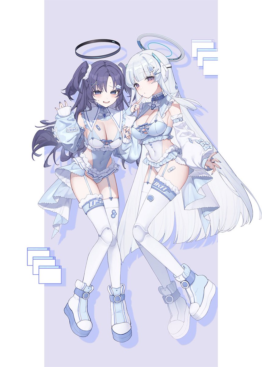 TsukinaArt's tweet photo. ユウカ x ノア🍼

#ブルーアーカイブ
 #ブルアカ https://t.co/hlnc1IEJWt