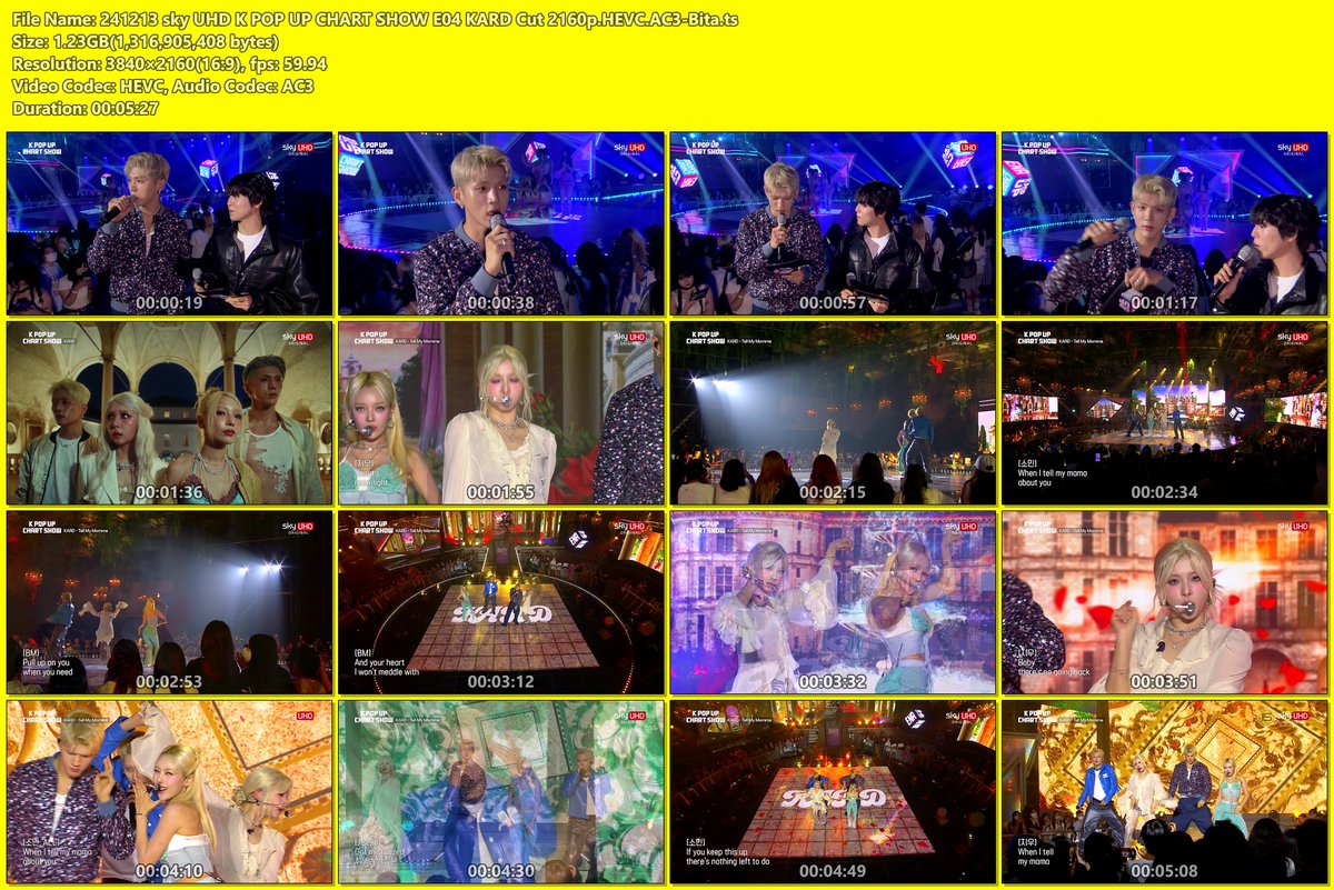K POP UP CHART SHOW UHD added