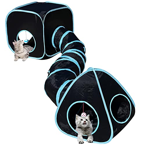 I just received GONPETGP Cat Tunnels for Indoor Cats with Cube Tent Toys Combo, Pop Up Collapsible Crinkle Interactive Peek Hole, Cat Tube with Play Ball and Bell for Kitten, Puppy, Kitt from Thorticus_Maximus via Throne. Thank you! throne.com/teshy #Wishlist #Throne