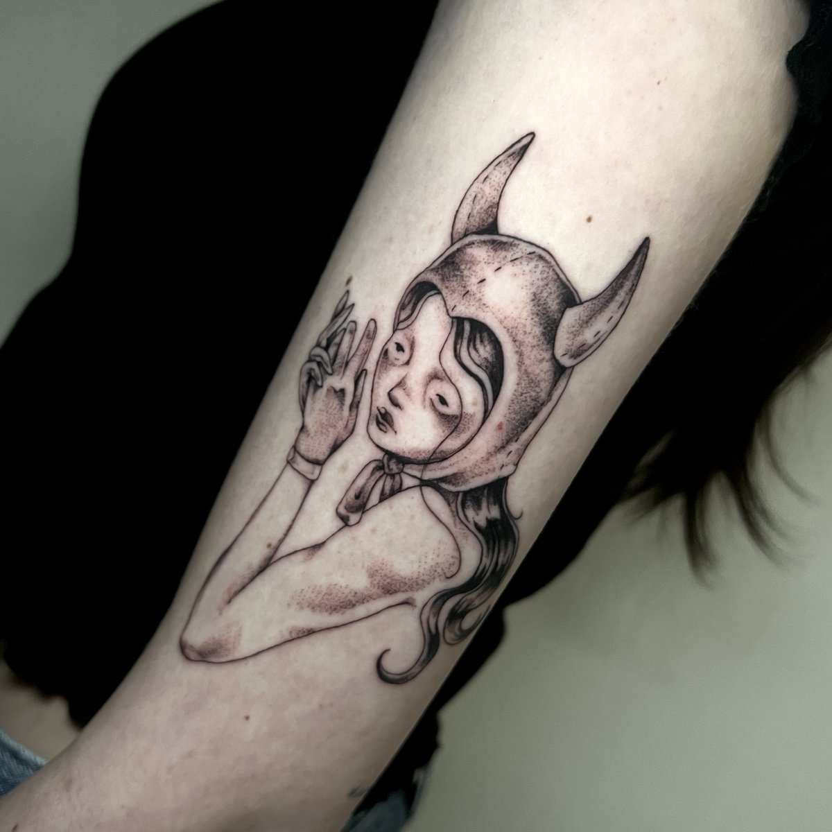lextattoos's tweet photo. devilish lady <3 https://t.co/1GzaQQUirs