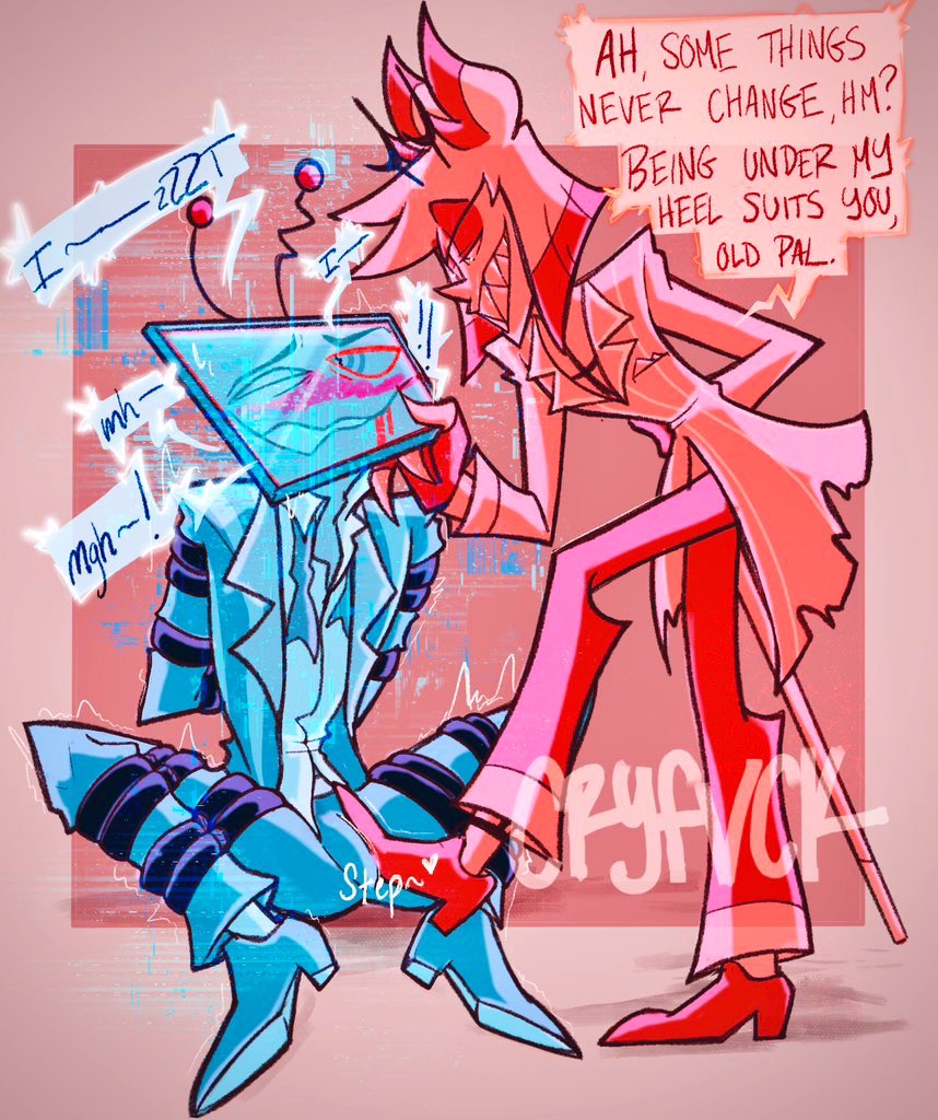 it’s one of these two lol, thank u radiostatic nation!! 😘💖💖

#HazbinHotel #nsfw #RadioStatic